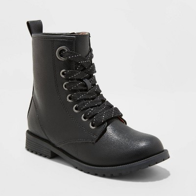 black combat boots for girls