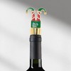 Unique Bargains Bottle Stopper Zinc Alloy TPR Red Green Black Gold Tone 3.94"x1.38"x0.79" 1Pc - 2 of 3