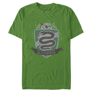 Men's Harry Potter Slytherin House Shield T-Shirt - 1 of 4