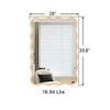 Modern Solid Wood Wavy Mirror, Natural Wood Vanity Mirror Wall Decor, for Bathroom, Bedroom, Living Room, Cloakroom, Entryway - 2 of 4