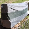 Sunnydaze Outdoor Weather-Resistant Heavy-Duty Polyester with PVC Backing Firewood Log Rack Cover - Gray and Green - 4 of 4