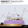 Plastic Tablecloth Disposable, Tablecloths for Rectangle Tables 54 inch. x 108 inch. Fits Tables Up to 8 Feet, Table Cloth for Party - SparkSettings - 4 of 4