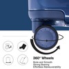 Sevobal Luggage 24" On Luggage Lightweight Suitcase Tsa Lock USB Port Luggage Wheel Lock Handle Spinner Wheels, Blue, 16.53"*10.23"*25.19" - 4 of 4