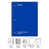 Staples 1-Subject Notebook 8" x 10.5" Graph Ruled 70 Sheets Blue (23985B) 132712 - 2 of 4