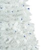 Northlight 4' Pre-Lit White Tinsel Pop-Up Artificial Christmas Tree, Blue Lights - 4 of 4