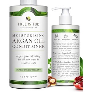 Tree To Tub All Hair Type Hydrating Argan Oil Conditioner for Dry/Oily Hair & Sensitive Scalp - Moisturizing Sulfate Free Conditioner for Women & Men - 1 of 4