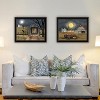 2Piece Vignette Halloween Season in the Country Black Framed Wall Art for Living Room,Bedroom,Home Decor by Billy Jacobs - 3 of 4
