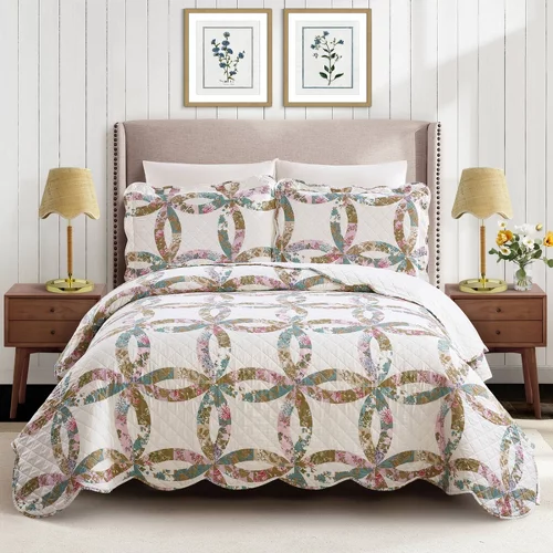 Modern Heirloom Dahila Chain Quilt Bedding Set at Target