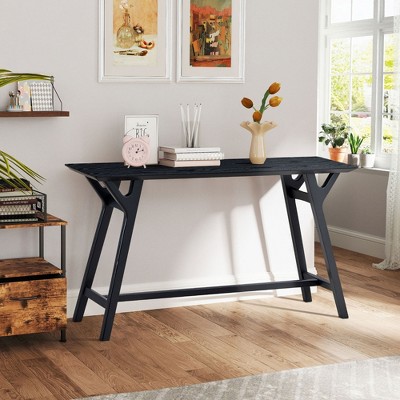 NicBex Narrow Console Table with Solid Wood Legs,Minimalist Entryway Table,Modern Couch Table for Living Room