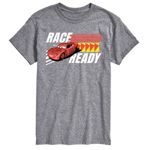 Men's - Cars - Lightning McQueen Race Ready Short Sleeve Graphic T-Shirt - 1 of 4