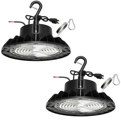 UFO Led High Bay Light, High Bay Led Shop Light 5000K Daylight, 150W, 25000 Lm, Dimmable 1-10V, Ip65 Waterproof, for Warehouse Factory Barn