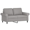 vidaXL 2-Seater Sofa Light Gray 47.2 in. Fabric - 2 of 4