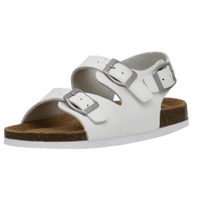 CUSHIONAIRE Liana JR Toddler Sandals with Adjustable Heel Strap – Cork Footbed Summer Sandals for Kids, Boys and Girls - 1 of 4