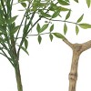 Syemin Artificial Plants Artificial Nandina Fine Delicate Leaf Texture Bright Green Hue Low Maintenance For Indoor Decor, Green, 53.5"*7"*7" - 4 of 4