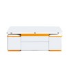 LIVAREEmlen Coffee Table with 4 Storage Stools, Modern Space Saving Center Table with Foldable Top, Multi-Functional Adjustable Table for Living Room - 2 of 4