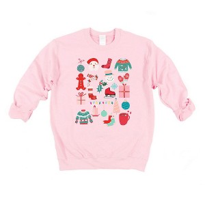 Simply Sage Market Women's Graphic Sweatshirt Boho Christmas Chart - 1 of 2