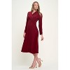 WEST K Womens Amber Long Sleeve Surplice Midi Dress - 2 of 4