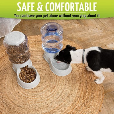 Automatic Pet Feeder and Water Dispenser with Wide Mouth