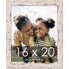 PosterPalooza | Shabby Chic White Picture Frame - UV Acrylic, Foam Board Backing, Hanging Hardware - 2 of 4