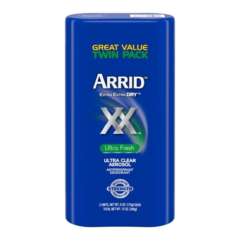 Arrid Xx Extra Extra Ultra Clear Antiperspirant & Deodorant Ultra Fresh Twin Pack - 6oz/2pk Target