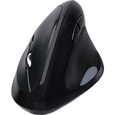 Adesso iMouse E30 - 2.4 GHz Wireless Vertical Programmable Mouse - Optical - Wireless - Radio Frequency - Black - USB - 2400 dpi - Scroll Wheel