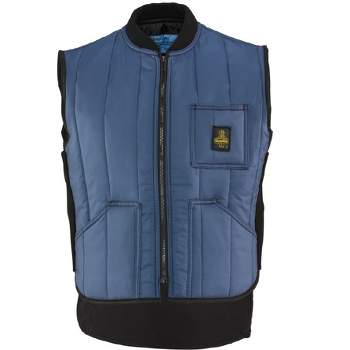 RefrigiWear Men's Warm Cooler Wear Lightweight Fiberfill Insulated Workwear Vest