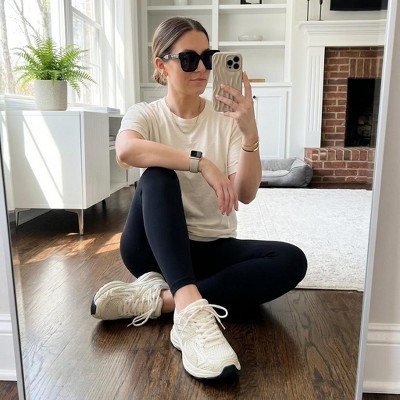 Женские кроссовки CUSHIONAIRE Sonic Casual Womens Walking Sneakers, Comfortable Lace-Up Chunky Tennis Shoes for Women with Memory Foam, Natural 9 — фото 8