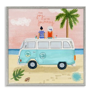 Stupell Industries Joy in the Journey Tropical Adventure Beach Traveling, 12" x 12" - 1 of 4