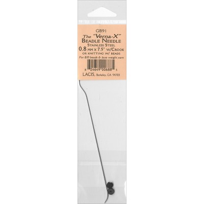 Lacis Verna Beadle Needle W/Crook 7.5"-.8mm