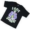Seven Times Six Batman T-Shirt Boys' The Joker I Got Jokes! Short-Sleeved Graphic Top Black - 4 of 4