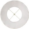 Imperial Shade Creme Large Scallop Bell Lamp Shade 12" Top x 18" Bottom x 18" Slant x 17.5 High (Spider) Replacement with Harp and Finial - 3 of 4