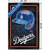 Trends International MLB Los Angeles Dodgers - Neon Helmet 23 Framed Wall Poster Prints - image 3 of 4