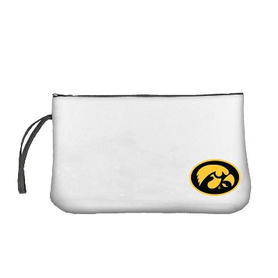 NCAA Iowa Hawkeyes Clear Zip Closure Wristlet