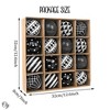 16pc Black and White Monochrome Christmas Bauble Ornament Set,Gothic Tree Ideas| OrnamentallyYou - 4 of 4