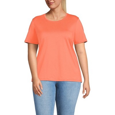 Lands' End Women's Relaxed Supima Cotton Crew Neck T-Shirt