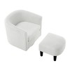NicBex Upholstered Accent Chair with Ottoman and Cushion Design,Comfortable Chair and Ottoman Sets for Bedroom,Reading Room - 4 of 4