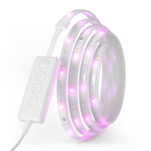 Nanoleaf White and Color Fairy Light Strip Starter Kit: LED String Lights, Multicolor Effects, Indoor Use, 42 Bulbs, ETL Listed - 1 of 4