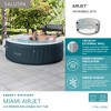 Bestway SaluSpa Miami AirJet 4-6 Person Inflatable Hot Tub Round Portable Outdoor Spa with 140 AirJets and EnergySense Energy Saving Cover, Dark Green - 2 of 4
