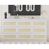 9 Drawer Dresser for Bedroom, Farmhouse Rattan Dressers & Chests of Drawers with Charging Station, Wooden Storage Organizer for Closet, Living Room - 3 of 4