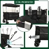 Vynxaria 480Lbs Extended Collapsible Wagon with Canopy & Mosquito Net ¨C All-Terrain Wheels for Camping, Garden - 4 of 4