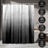 Americanflat 71" x 74" Shower Curtain, Black Ombre by Emanuela Carratoni - 4 of 4