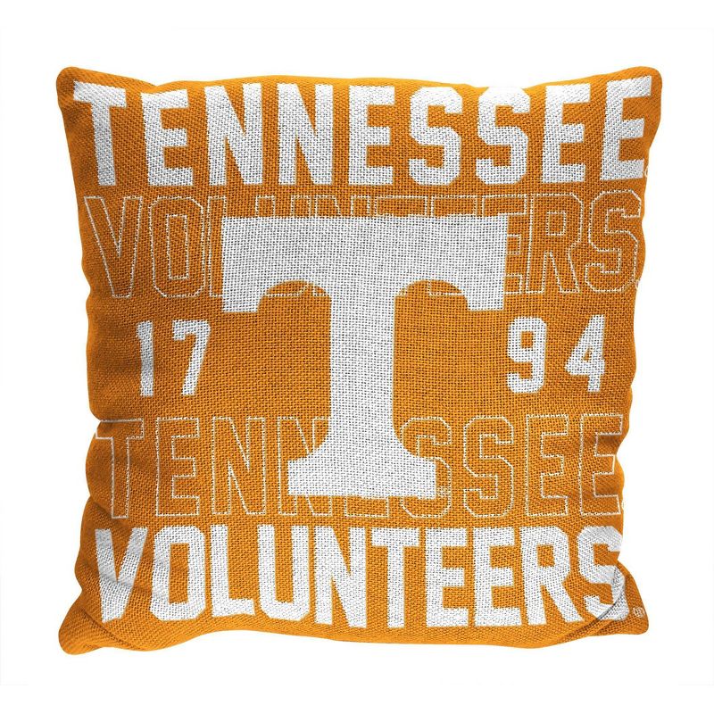 NCAA Tennessee Volunteers Stacked Woven Pillow, 1 of 4