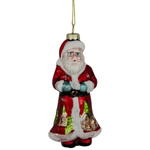 Northlight 5.5" Classic Saint Nicholas Hanging Glass Christmas Ornament - 1 of 4