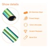 Unique Bargains 304 Stainless Steel Durable Reusable Drinking Straw 8.5" Length 5 Pcs - 3 of 4