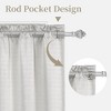 Room Darkening Thermal Insulated Linen Textured Curtains for Kitchen Cafe - 2 of 4