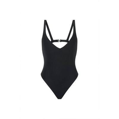 Women's Fuente Plunging V-neck One Piece - Nelblu