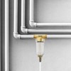 VEVOR Spin Down Filter, 40 Micron Whole House Sediment Filter for Well Water, 3/4" FNPT + 1" MNPT, 4 T/H High Flow Rate, Brass&Transparent - 2 of 4