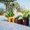 KTMBDW Ceramic Planter Set of 3 with Drainage Hole for Plants, Modern Indoor-Outdoor Round Flower Pot - 3 of 4