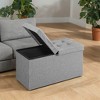 30" Storage Ottoman Bench, Ottoman with Storage, Ottoman Bench, Hold up to 660lb for Living Room - 2 of 4
