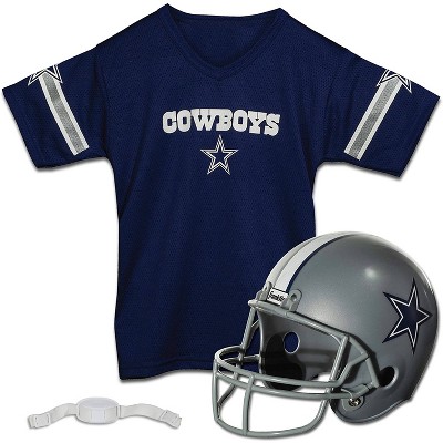 Kids Dallas Cowboys Uniform Set Youth NFL Football Jersey Helmet Costume  Small